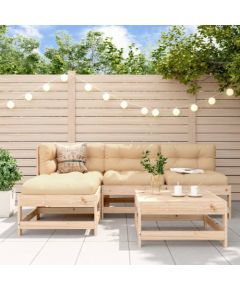 vidaXL 5-częściowy zestaw mebli ogrodowych, lite drewno sosnowe Dārza mēbeļu komplekti