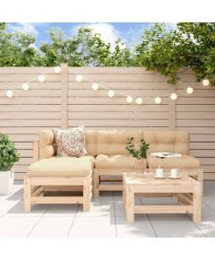 vidaXL 5-częściowy zestaw mebli ogrodowych, lite drewno sosnowe Dārza mēbeļu komplekti