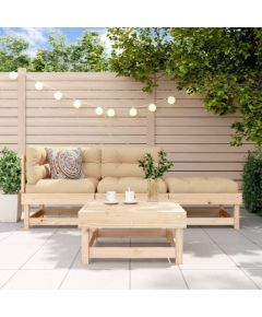 vidaXL 4 częściowy zestaw mebli ogrodowych, drewno sosnowe Dārza mēbeļu komplekti