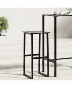 vidaXL Stołki barowe, 4 szt., czarne, 38x38x80 cm, malowana stal Кухонные стулья