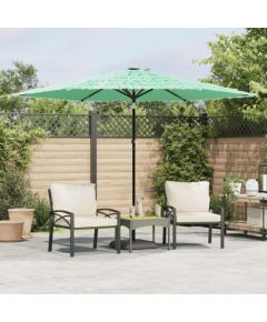 vidaXL Parasol ogrodowy na stalowym słupku, zielony, 288x288x225 cm Jaunumi -Dārzam