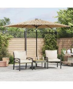 vidaXL Parasol ogrodowy na stalowym słupku, brązowy, 288x288x225 cm Jaunumi -Dārzam