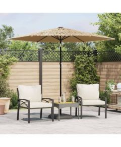 vidaXL Parasol ogrodowy na stalowym słupku, brązowy, 268x268x226 cm Jaunumi -Dārzam