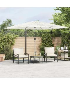 vidaXL Parasol ogrodowy na stalowym słupku, biały, 290x290x238 cm Jaunumi -Dārzam