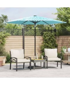 vidaXL Parasol ogrodowy na stalowym słupku, niebieski, 268x268x226 cm Jaunumi -Dārzam