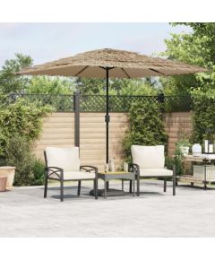 vidaXL Parasol ogrodowy na stalowym słupku, brązowy, 248x248x248 cm Jaunumi -Dārzam