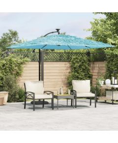 vidaXL Parasol ogrodowy na stalowym słupku, niebieski, 269x269x235 cm Jaunumi -Dārzam