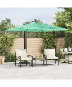 vidaXL Parasol ogrodowy na stalowym słupku, zielony, 246x246x230 cm Jaunumi -Dārzam