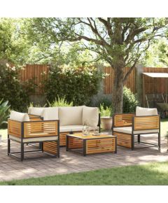 vidaXL vidaXL 5-cz. zestaw wypoczynkowy do ogrodu, z poduszkami, akacjowy Dārza mēbeļu komplekti