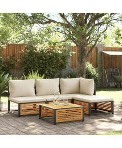 vidaXL vidaXL 5-cz. zestaw wypoczynkowy do ogrodu, z poduszkami, akacjowy Dārza mēbeļu komplekti