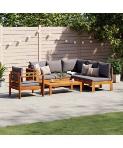 vidaXL vidaXL 5-cz. zestaw wypoczynkowy do ogrodu, z poduszkami, akacjowy Dārza mēbeļu komplekti