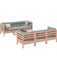 vidaXL 7-częściowy zestaw wypoczynkowy do ogrodu, z poduszkami, daglezja Dārza mēbeļu komplekti