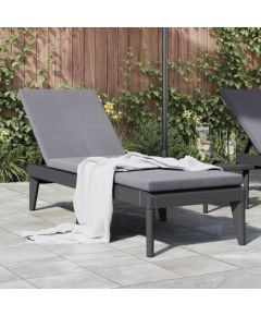 vidaXL Leżak, antracytowy, 186x60x29 cm, PP Шезлонги и пляжные стулья