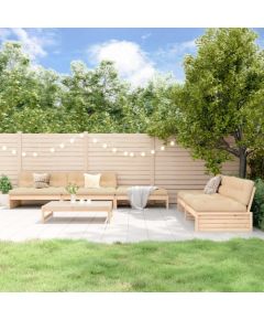 vidaXL vidaXL 6-cz. zestaw mebli wypoczynkowych do ogrodu, drewno sosnowe Dārza mēbeļu komplekti