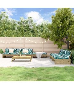 vidaXL 6- częściowy zestaw mebli ogrodowych, impregnowane drewno sosnowe Dārza mēbeļu komplekti