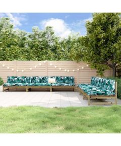 vidaXL 6- częściowy zestaw mebli ogrodowych, impregnowane drewno sosnowe Dārza mēbeļu komplekti