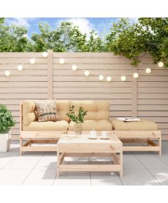 vidaXL 4 częściowy zestaw mebli ogrodowych, lite drewno sosnowe Dārza mēbeļu komplekti