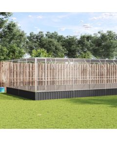 vidaXL Woliera z przedłużeniem, srebrna, 832x414x212 cm, stal Putniem 