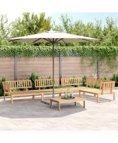 vidaXL 5-cz. zestaw wypoczynkowy do ogrodu, drewno akacjowe Dārza mēbeļu komplekti