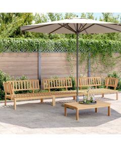 vidaXL 4-cz. zestaw wypoczynkowy do ogrodu, drewno akacjowe Dārza mēbeļu komplekti