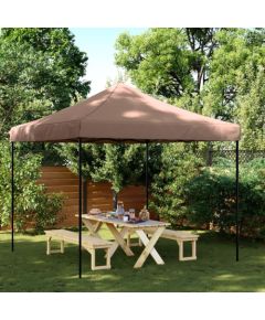 vidaXL Składany namiot imprezowy typu pop-up, brązowy, 292x292x315 cm Jaunumi -Dārzam