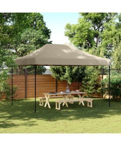 vidaXL Składany namiot imprezowy typu pop-up, taupe, 410x279x315 cm Jaunumi -Dārzam