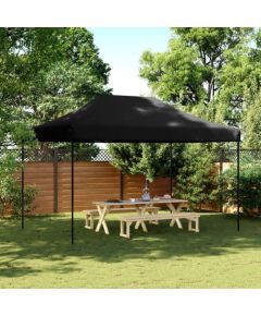 vidaXL Składany namiot imprezowy typu pop-up, czarny, 440x292x315 cm Jaunumi -Dārzam