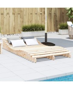 vidaXL Leżak, 205x110x31,5 cm, lite drewno sosnowe Шезлонги и пляжные стулья