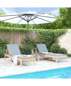 vidaXL Leżaki, 2 szt., 199,5x60x74 cm, drewno sosnowe Шезлонги и пляжные стулья