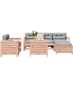 vidaXL 7-cz. zestaw wypoczynkowy do ogrodu, lite drewno daglezjowe Dārza mēbeļu komplekti