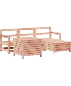 vidaXL 5-cz. zestaw wypoczynkowy do ogrodu, lite drewno daglezjowe Dārza mēbeļu komplekti