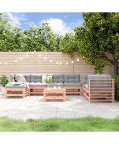 vidaXL 8-cz. zestaw mebli ogrodowych, lite drewno daglezjowe Dārza mēbeļu komplekti