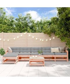 vidaXL 7-cz. zestaw mebli ogrodowych, lite drewno daglezjowe Dārza mēbeļu komplekti