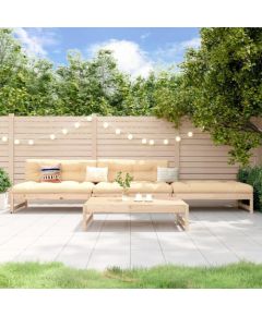 vidaXL 4-cz. zestaw mebli ogrodowych, drewno sosnowe Dārza mēbeļu komplekti