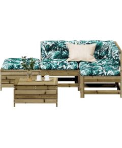 vidaXL 5-częściowy zestaw mebli do ogrodu, z poduszkami, impregnowana sosna Dārza mēbeļu komplekti