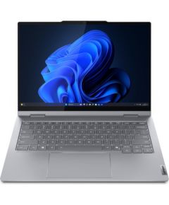 Lenovo ThinkBook 14 2-in-1 G5 IAU Intel Core Ultra 7 255U Hybrid (2-in-1) 35.6 cm (14") Touchscreen WUXGA 16 GB DDR5-SDRAM 512 GB SSD Wi-Fi 6E (802.11ax) Windows 11 Pro Swiss Grey Portatīvie datori