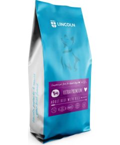 LINCOLN Ultra premium Adult Large and medium Beef with rice  - dry dog food - 12kg Suņu barība