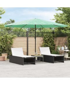 vidaXL vidaXL Parasol ogrodowy na stalowym słupku, zielony, 388x388x248 cm Jaunumi -Dārzam
