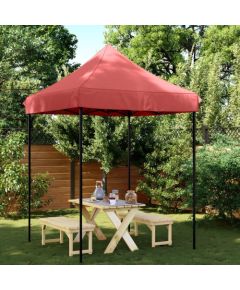 vidaXL Składany namiot imprezowy typu pop-up, burgund, 200x200x306 cm Jaunumi -Dārzam