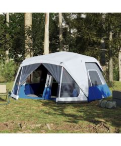 vidaXL Namiot rodzinny z LED, 10-os., jasnoniebieski Jaunumi -Dārzam