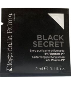 Set, Diego Dalla Palma, Black Secret, Purifying, Serum, For Face & Neck, 8 pcs, 2 ml *Sample Sejas kopšana