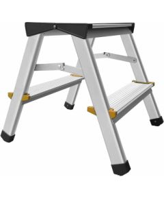 Double-sided standing ladder AWTools AW23025; 2x2; 2,39 m Kāpnes un sastatnes