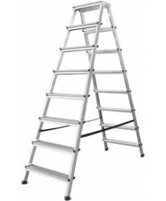 Double-sided standing ladder AWTools AW23008; 2x8; 3,67 m Kāpnes un sastatnes