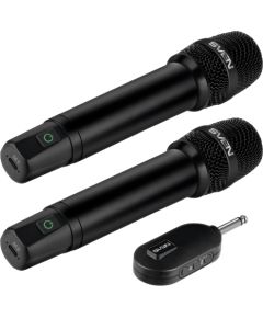 Wireless microphones set SVEN MK-742, black (2.4GHz, 180mAh) Mикрофоны
