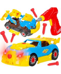 RoGer Интерактивный Конструктор‑Автомобиль Для Сборки С Подсветкой И Звуком Машины и аксессуары