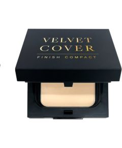 Dr. Hedison, Velvet Cover Finish Compact, Matte, Compact Powder, 21, Light Beige, 14 g Dekoratīvā kosmētika