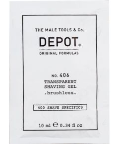 Depot, 400 Shave Specifics No. 406, Menthol, Softening & Refreshing, Shaving Gel, 10 ml Bārdas kopšana