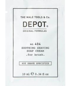 Depot, 400 Shave Specifics No. 404 , Allantoin, Soothing, Shaving Soap Cream, 10 ml Bārdas kopšana