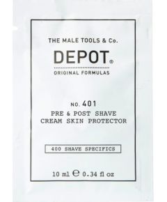 Depot, 400 Shave Specifics No. 401, Soothing, Pre & Post Shaving Cream, 10 ml Bārdas kopšana