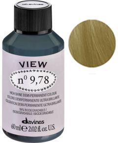 Davines, View, Demi-Permanent Hair Dye, 9.78 Gloss, 60 ml Уход за волосами